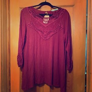 Maurices burgundy top